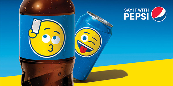 百事宣布：一大波emoji百事可乐瓶即将来袭！
