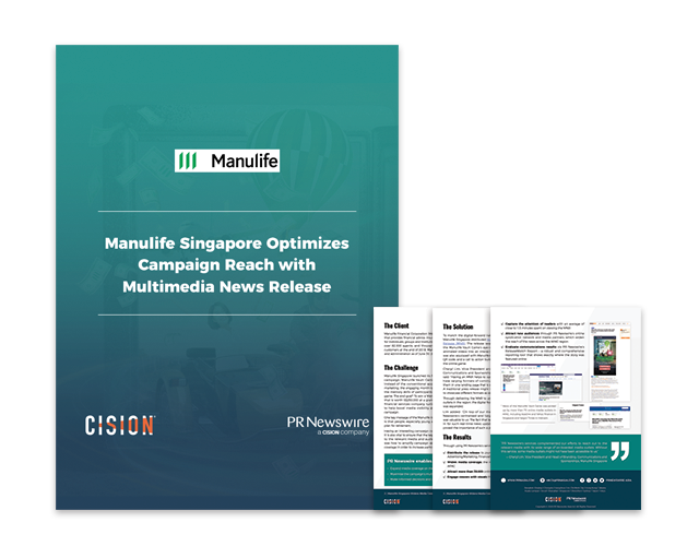 Manulife Singapore Optimizes Campaign Reach with Multimedia News Release