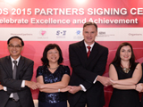 Key partners reaffirm support for JNA Awards 2015. (Pictured from left) Ye XuQuang, CEO of Guangdong Land Holdings Limited; Nissim Palomo, Chief Marketing Officer of Israel Diamond Institute; Kent Wong, Managing Director of Chow Tai Fook Jewellery Group; Letitia Chow, founder of JNA and Director of Business Development – Jewellery Group, UBM Asia; Wolfram Diener, Senior Vice-President of UBM Asia; Rita Maltez, Manager of Rio Tinto Diamonds, Greater China Representative Office and Nishit Parikh, director of Diarough Group