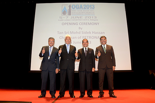 Tan Sri Mohd Sidek Hassan, Chairman of PETRONAS during the Opening Ceremony of OGA 2013